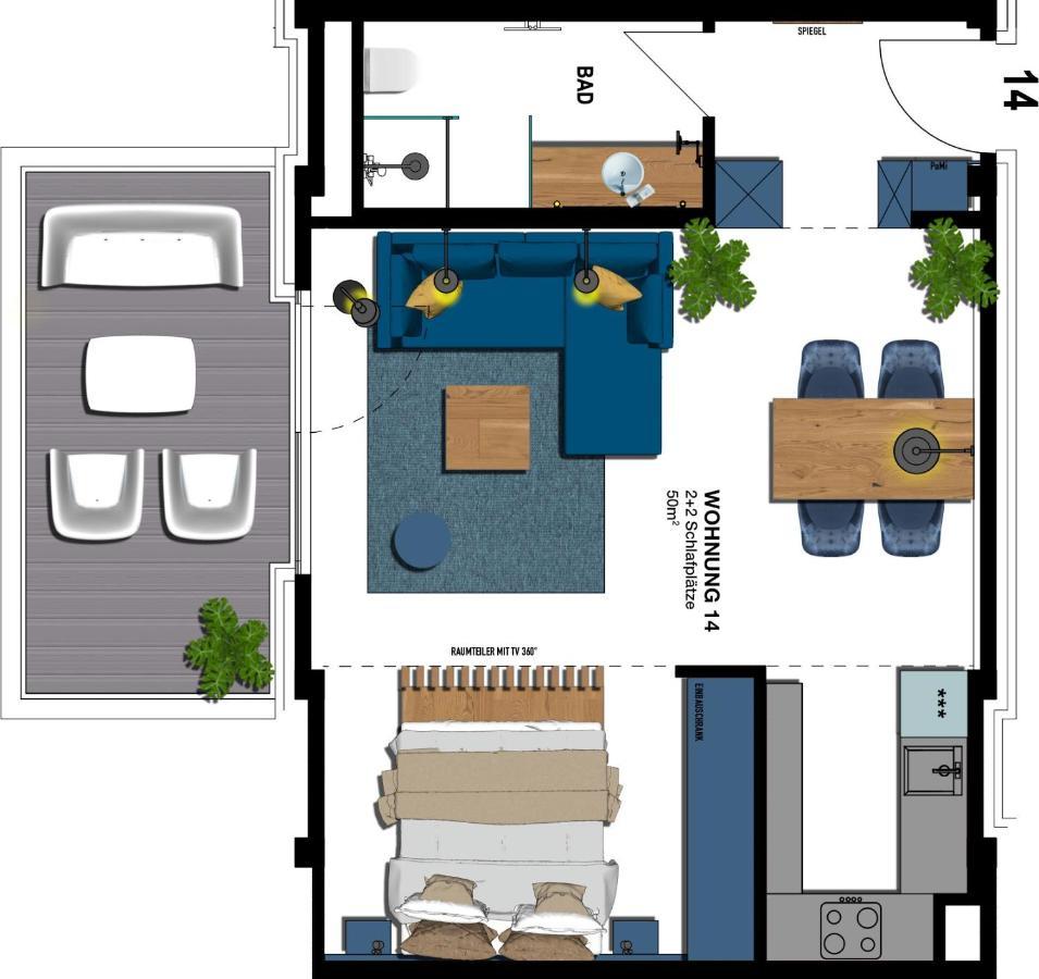Seebruecke - 1-raum-appartement Mit Balkon S14 * Heringsdorf (Usedom)